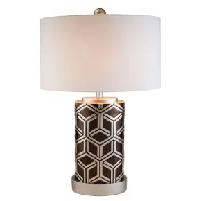 Furniture of America L9276 Nena - Table Lamp - Silver
