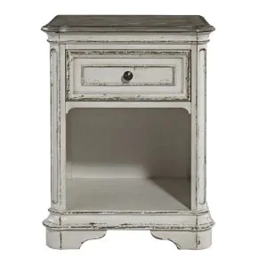 Liberty Furniture 244-BR62 Magnolia Manor - 1 Drawer Nightstand - Antique White