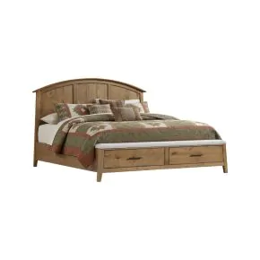 Intercon JK-BR-3015K-GLO-C Jackson - King Bed With Storage Footboard - Golden Oak