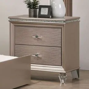 Furniture of America CM7901RG-N Allie - Nightstand - Rose Gold