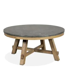 Riverside Furniture 16501-16502 Weatherford - Round Cocktail Table - Reclaimed Natural Pine