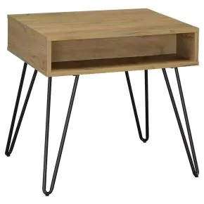 CoasterEssence 723367 Fanning - Engineered Wood Side End Table - Golden Oak