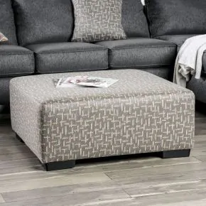Furniture of America SM5152-OT Earl - Ottoman - Gray
