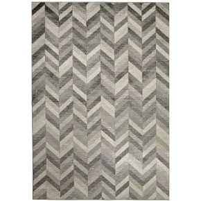 Furniture of America RG1032 Mortsel - Area Rug - Gray Stripes