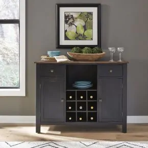 Liberty Furniture 186B-SR4836 Liberty Furniture 186B-SR4836 Carolina Crossing - Server - Black / Antique Honey