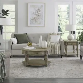 Liberty Furniture 244N-OT-3PCS Magnolia Manor - 3 Piece Table Set - Weathered Bisque