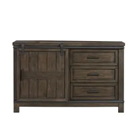Liberty Furniture 759-BR30 Thornwood Hills - Barn Door Dresser - Rock Beaten Brown