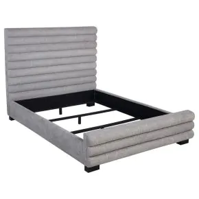 Coaster Fine Furniture 300719KW Patricia - Boucle Upholstered California King Bed - Gray
