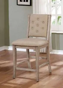 Furniture of America CM3576PC-2PK Ledyard - Counter Height Side Chair (Set of 2) - Rustic Natural Tone