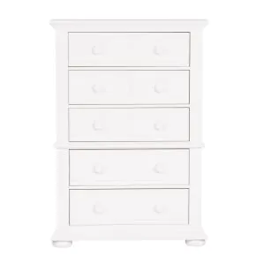 Liberty Furniture 607-BR41 Liberty Furniture 607-BR41 Summer House - 5 Drawer Wood Chest - Oyster White