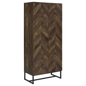 CoasterEveryday 959640 Carolyn - 2 Door Engineered Wood Accent Cabinet - Rustic Oak