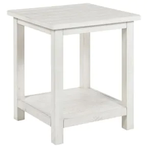 Coaster Fine Furniture 710556 Payne - Wood End Table With Shelf - White