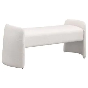 Coaster Fine Furniture 910199 Peoria - Velvet Upholstered Accent Bench - Ivory