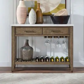 Liberty Furniture 618-SR4836 Edison - Server With Faux Marble Top - Brownstone