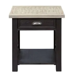 Liberty Furniture 422-OT1022 Heatherbrook - Drawer End Table - Charcoal & Ash