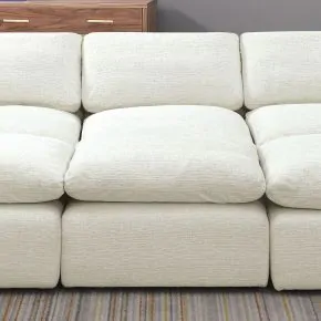 Furniture of America CM6974BG-AC Joel - Armless Chair - Cream