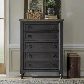Liberty Furniture 615-BR41-B Liberty Furniture 615-BR41-B Americana Farmhouse - 5 Drawer Chest - Black