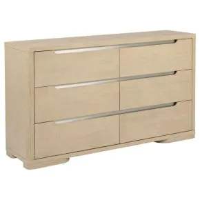 Coaster Fine Furniture 225083 Ladera - 6-Drawer Bedroom Dresser - Light Elm
