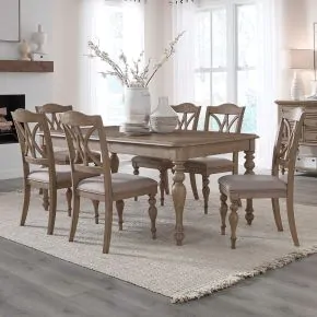 Liberty Furniture 607N-CD-7RLS Liberty Furniture 607N-CD-7RLS Summer House - 7 Piece Rectangular Table Set - Sand Dune