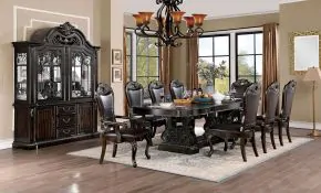 Furniture of America CM3146T-TABLE Lombardy - Dining Table - Walnut