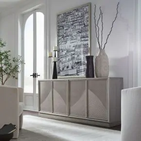 Liberty Furniture 2200P-AC1000 Liberty Furniture 2200P-AC1000 Dahlia - Accent Console - Champagne Silver