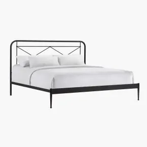 Intercon MB-BR-VINKNG-MTE-C Metal Beds - Vintage King Metal Bed - Matte Black