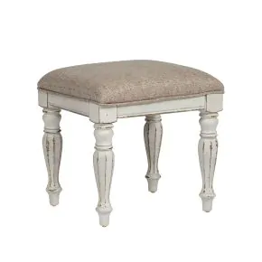 Liberty Furniture 244-BR99 Magnolia Manor - Vanity Stool - Antique White