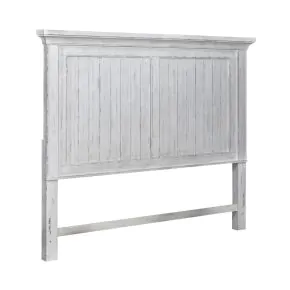 Liberty Furniture 237-BR15 Liberty Furniture 237-BR15 River Place - King Mansion Headboard - Riverstone White & Tobacco