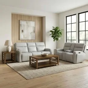 Liberty Furniture 7026GR-UPH-SOLO Chase - Sofa & Loveseat - Oslo Gray