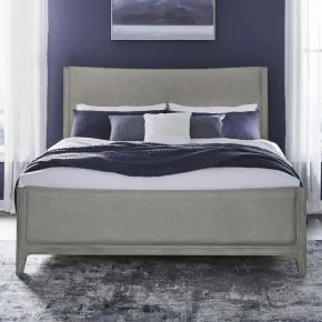Liberty Furniture 694-BR-KCUB New Haven - California King Upholstered Bed - Sanctuary White