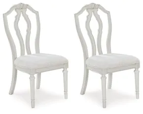 Benchcraft® D795-01 Montelaine - Dining Upholstered Side Chair (Set of 2) - Antique White
