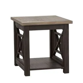 Liberty Furniture 422-OT1020 Heatherbrook - End Table - Charcoal & Ash