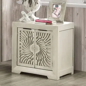 Furniture of America EM7080IV-N Geneva - Nightstand - Ivory