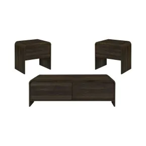 New Classic 19-3518W-3P New Classic 19-3518W-3P Mara - 3 Piece Cocktail Table & 2 End Tables - Walnut