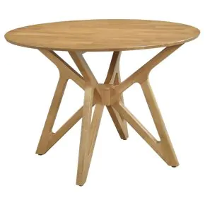 CoasterEveryday 108440 Elowen - Round Solid Wood Dining Table - Light Walnut