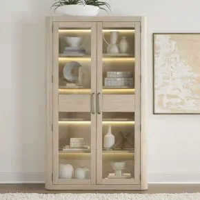 Liberty Furniture 306W-CH4880 Liberty Furniture 306W-CH4880 South Bend - Bunching Display Cabinet - Cloud White