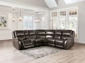 Furniture of America CM9910ES-SECT-PM Gorgius - Power Sectional - Espresso