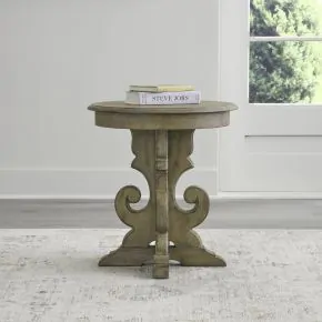 Liberty Furniture 244N-OT1022 Liberty Furniture 244N-OT1022 Magnolia Manor - Round End Table - Weathered Bisque