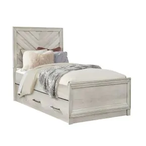Samuel Lawrence Furniture S466-BR-K14 Riverwood - Twin Panel Bed with Trundle