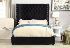 Furniture of America CM7669BK-Q-BED Rosabelle - Queen Bed - Black