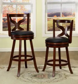 Furniture of America CM-BR6244-29N Baltic - Swivel Bar Stool - Dark Cherry