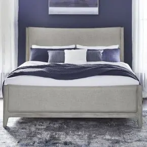 Liberty Furniture 694-BR-KUB Liberty Furniture 694-BR-KUB New Haven - King Upholstered Bed - Sanctuary White