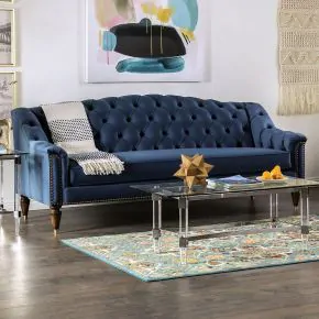 Furniture of America SM2230-SF Martinique - Sofa - Blue