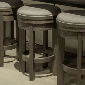 Liberty Furniture 201-OT9003 Lennox Hill - Upholstered Swivel Console Stool - Bark