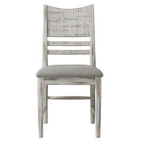 Intercon MR-CH-530C-WWH-RTA Modern Rustic - Panel Chair - Weathered White
