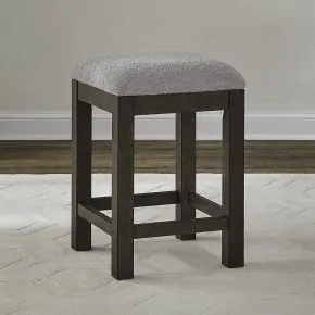 Liberty Furniture 732-OT9001 Cascade Falls - Upholstered Console Stool - Satin Espresso