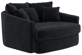 Jackson Furniture Industries 71009-1400/08 Matty - Round Accent Cuddle Chaise - Ebony