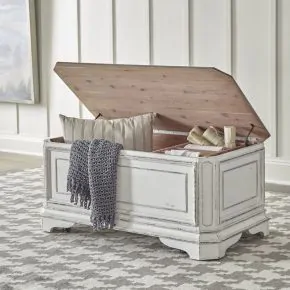 Liberty Furniture 244-OT1013 Magnolia Manor - Storage Trunk - Antique White
