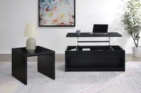 Coaster Fine Furniture 706228-S2 Knapp - 2 Piece Lift Top Coffee Table Set - Black