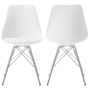 CoasterEveryday 102792 Juniper - Polypropylene Dining Side Chair (Set of 2) - White